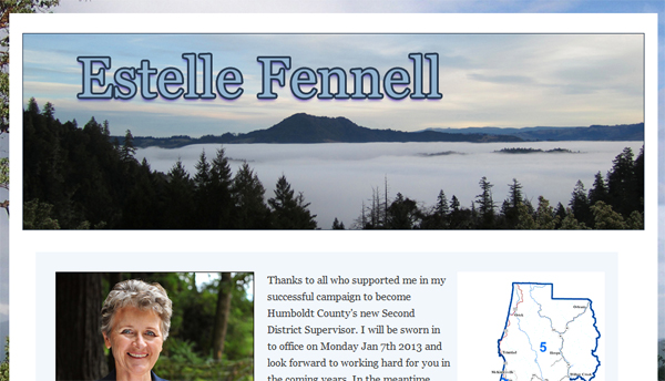 Estelle Fennell  2nd district supervisor of Humboldt County